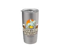 Dusseldorf El casco antiguo Jan Wellem Düsseldorf Vaso térmico de acero inoxidable de doble pared