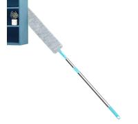 Dust Cleaner - Flat Extendable Ceiling Dusting Wand, Flexible Bedside Dust Brush with Extension Pole | Cleaning Duster For High Ceilings, Furniture, & Household Cleaning