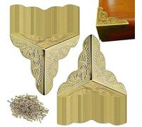 Dust Corners For Stairs - 100PCS Multifunctional Box Corner Protectors | Long-Lasting Antique Wear-Resistant Dust Corners, Widely Used Elegant Corner Protectors For Wooden Steps