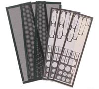 Dust FFor Ilter KFor It 3PCS PVC para ChassFor de computadora es para I/O Placa trasera DesFor Igned para placa base de escritorio estándar para I/O ShFor Ield uso