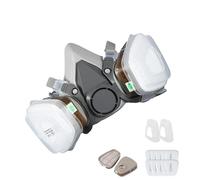 Dust Protection Respirator - Reusable Half Face for Particulate Filtering | Adjustable Straps with Replaceable Filters, Professional Breathing Shield for Painting Woodworking Grinding Industrial