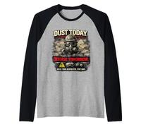 Dust Today, Disease Tomorrow | Conciencia sobre la Seguridad respiratoria Camiseta Manga Raglan