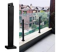 DuStainless Steel Post Abrazadera de soporte - Espiga de panel para balcón, barandilla de escalera, kit Clete para uso en exteriores y exteriores
