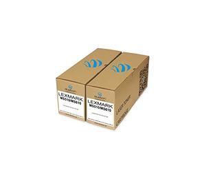 duston 2X 50F2U00, 502U Negro Toner Compatible con Lexmark MS510DN 610dn 610dtn 610de 610dte