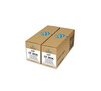 duston 2X CF283A, 83A Negro Toner Compatible con HP LaserJet M125 M126 M127F 201 225