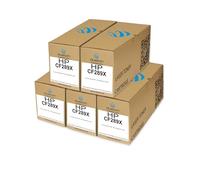 duston 5X CF289X, 89X Negro Toner Compatible con HP LaserJet Enterprise M507 M528 Managed MFP E52645