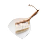 Dustpan and Brush Set, Natural Bamboo Dustpan and Brush Set, Broom Set Dustpan and Brush for Efficient and Quick Home Cleaning