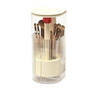 Dustproof Toothbrush Holder 4 Compartment Cosmetic Organizer