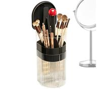 Dustproof Toothbrush Holder, 4 Compartments Lifting Container with Lid