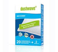 Dustwave® 20 Bolsa de polvo para aspiradora de microfibra para LG Electronics V-CP 243 RDB, RDN, RDR, RDS, Turbo 3300/R, V-C 3860 Turbo - altamente eficiente con cierre higiénico - Made in Germany
