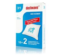 dustwave Megapack - 20 bolsas para aspiradora Miele - S381 / S 381 (fabricadas en Alemania, incluye microfiltro y microfiltro)