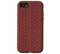 Dusty Pink Sweater Knit Print Pattern Winter Aesthetic Carcasa para iPhone SE (2020) / 7/8