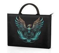 Dusviba Cool Phoenix - Funda de transporte para portátil con asas, bolsa para portátil de 13.3 pulgadas con bolsillos, impermeable, resistente a los golpes, para el trabajo, la escuela y viajes