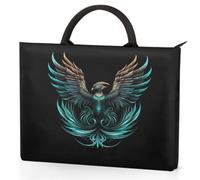 Dusviba Cool Phoenix - Funda de transporte para portátil con asas, bolsa para portátil de 15.6 pulgadas con bolsillos, impermeable, resistente a los golpes, para el trabajo, la escuela y viajes
