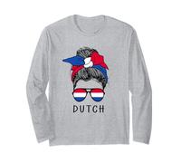 Dutch Girl Dutch Heritage Netherlands Flag Manga Larga