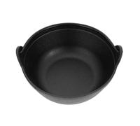 Dutch Oven de Hierro Fundido Negro para Guisos y Sopas | Uso Exterior y Cocina, Gran Capacidad, Distribución Uniforme del Calor, Fácil de Transportar