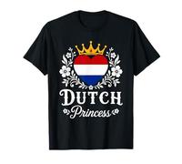 Dutch Princess Netherlands Flag Proud Dutch Girl Camiseta