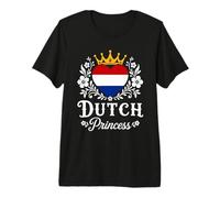 Dutch Princess Netherlands Flag Proud Dutch Girl Camiseta Premium