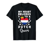 Dutch Queen Dutch Wife Girlfriend Netherlands Flag Camiseta