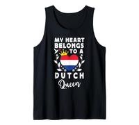 Dutch Queen Dutch Wife Girlfriend Netherlands Flag Camiseta sin Mangas