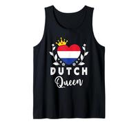 Dutch Queen Netherlands Flag Proud Dutch Woman Camiseta sin Mangas