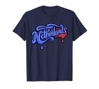 Dutch Urban Streetwear Y2K Drip Art Goteando Países Bajos Camiseta