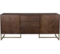 Dutchbone Aparador de madera de acacia y latón