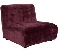 Dutchbone Fauteuil modulable en velours prune