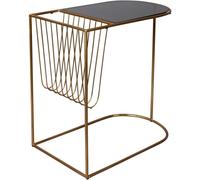 Dutchbone Mesa auxiliar de metal dorado y revistero