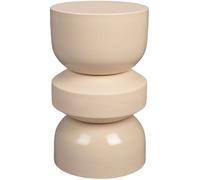 Dutchbone Mesa auxiliar redonda de metal ø29cm - Beige