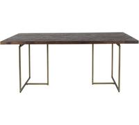 Dutchbone Mesa grande de madera marrón 220x90 cm