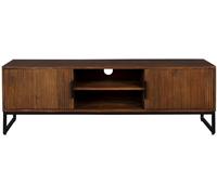 Dutchbone Soporte de TV de madera maciza en tonos miel