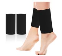DUTIFUL Tobillera de gel de protección para el tobillo, almohadillas de gel para hombre y mujer, accesorios para patinaje artístico (negro)