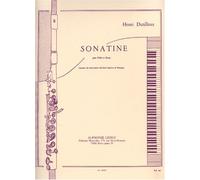Dutilleux: sonatine flute traversiere et piano