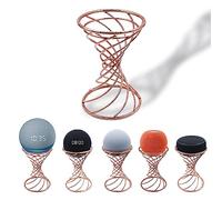 Dutiplus Soporte decorativo para mesa de altavoz inteligente para Echo Dot 5ª/4ª/3ª/2ª generación, Echo 4ª/3ª/2ª generación, Echo Glow, Apple Homepod Mini y Google Home Mini/Nest Mini (cobre)