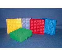 dutscher 139755 caja para congelación para microtubos PCR individuales en módulos, 0,2 ml, amarillo