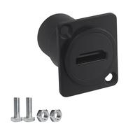 Duttek Acoplador de montaje en panel HDMI 4K a 60Hz, adaptador impermeable HDMI hembra a hembra para instalación de pared/TV, equipo AV y cine en casa, diseño impermeable fijado con tornillo, 1