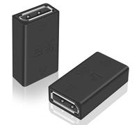 Duttek Acoplador Displayport, adaptador Displayport hembra a hembra 8K a 60HZ, compatible con DP 1.4 para computadora portátil (paquete de 2)