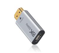 Duttek Adaptador de 8K USB-C hembra a HDMI, fuente USB-C a HDMI 2.1, compatible con USB-C a HDMI 8K, Thunderbolt 3/4 para MacBook
