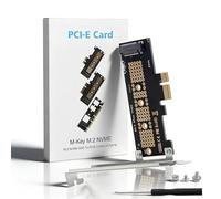 Duttek Adaptador PCIe nvme 3.0/4.0 X1 tarjeta de expansión soporta ranuras M.2 X4 X8 X16 y SSDs M.2 nvme