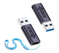 Duttek Adaptador USB 3.1 QC a USB tipo C PD - PD QC 4.0 de carga rápida USB 3.1 macho a USB tipo C hembra adaptador de carga rápida para USB QC Power a USB C PD función (2 unidades)