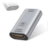 Duttek Adaptador USB C a HDMI 4K a 60Hz, Adaptador Extensor USB 3.1 Tipo C Hembra a HDMI Hembra, Adaptador USB-C a HDMI para Laptop, proyector, TV, computadora, Monitor.