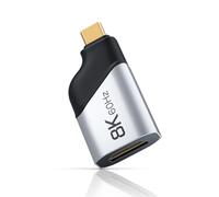 Duttek Adaptador USB C a HDMI de 8K, 60Hz 48Gbps (unidireccional) compatible con 8K @60Hz 4K @144Hz HDR, compatible con MacBook Pro, portátiles para juegos, Steam Deck, monitores, Thunderbolt 4/3