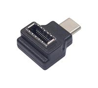 Duttek Adaptador USB C a Tipo E, Adaptador de Panel Frontal USB, 90 Grados USB 3.1 Tipo C Macho a Tipo E Hembra de Alta Velocidad 10 Gbps Panel Frontal Adaptador Interno