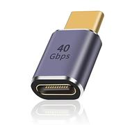 Duttek Adaptador USB C de 40 Gbps,Adaptador USB Macho a USB C Hembra soporta Carga rápida de 8K@60Hz y 100W,Adaptador USBC Compatible con Thunderbolt 3/4,Dispositivos de Interfaz USB Tipo C