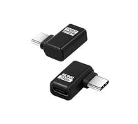 Duttek Adaptador USB-C en ángulo recto de 80 Gbps, hasta [video de 8K a 60Hz, carga de 240 W, transferencia de datos de 80 Gbps] Adaptador extensor USB C de 90 grados para Thunderbolt 5/4, iPhone 16