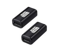 Duttek Adaptador USB C hembra a hembra de 80 Gbps (carga rápida de 240 W y video de 8 K a 60 Hz), convertidor bidireccional USB C para iPad, MacBook, Thunderbolt 5/4 y dispositivos tipo C (paquete de