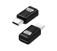 Duttek Adaptador USB C macho a hembra de 80 G, 240 W, conector adaptador extensor USB C compatible con cable Thunderbolt 5 para Steam Deck, ROG Ally, Switch, portátil, PC, tableta, teléfono, paquete