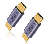 Duttek Adaptador USB C Macho a Macho de 40 Gpbs, Adaptador USB Tipo C soporta Carga rápida de 8 K a 60 Hz y 100 W, Adaptador Tipo C a Tipo C Macho Compatible con Thunderbolt 3/4, Dispositivos de