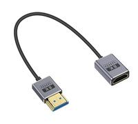 Duttek Cable de extensión HDMI ultrafino 8K de 1 pie/30 cm, cable HDMI macho a hembra, cable HDMI corto de alta velocidad de 48 Gbps, ancho de banda compatible con 8K a 60Hz, 4K a 240Hz para GH5S,